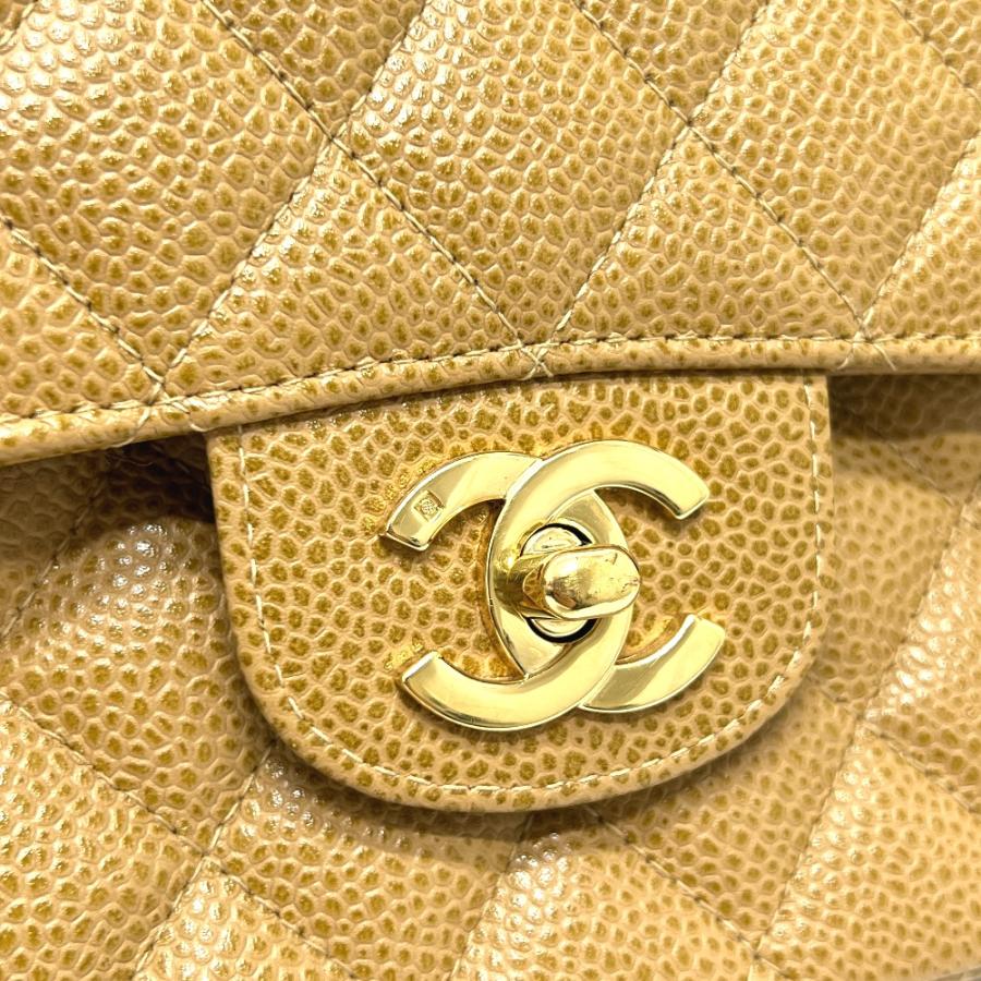 CHANEL シャネル A01112 マトラッセ25 マトラッセ 25 Wチェーン カバン バッグ ショルダーバッグ ベージュ レディース【中古】の画像