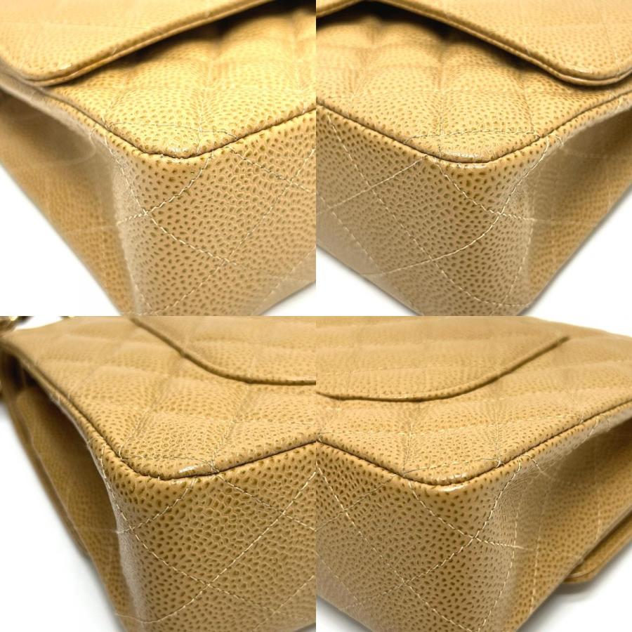 CHANEL シャネル A01112 マトラッセ25 マトラッセ 25 Wチェーン カバン バッグ ショルダーバッグ ベージュ レディース【中古】の画像