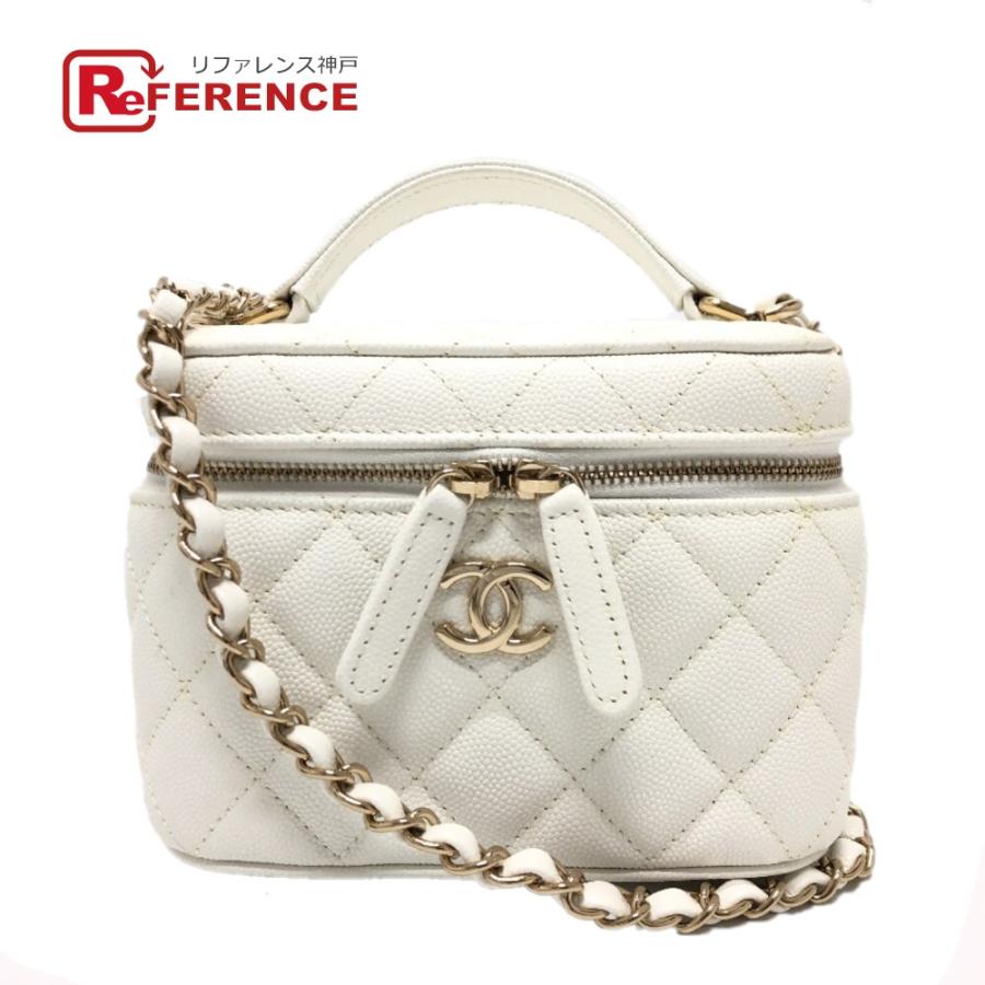 未使用 CHANEL シャネル AS3171 バニティ チェーンバッグ ココマーク CC ショルダーバッグ ホワイト レディース【中古】 | CHANEL