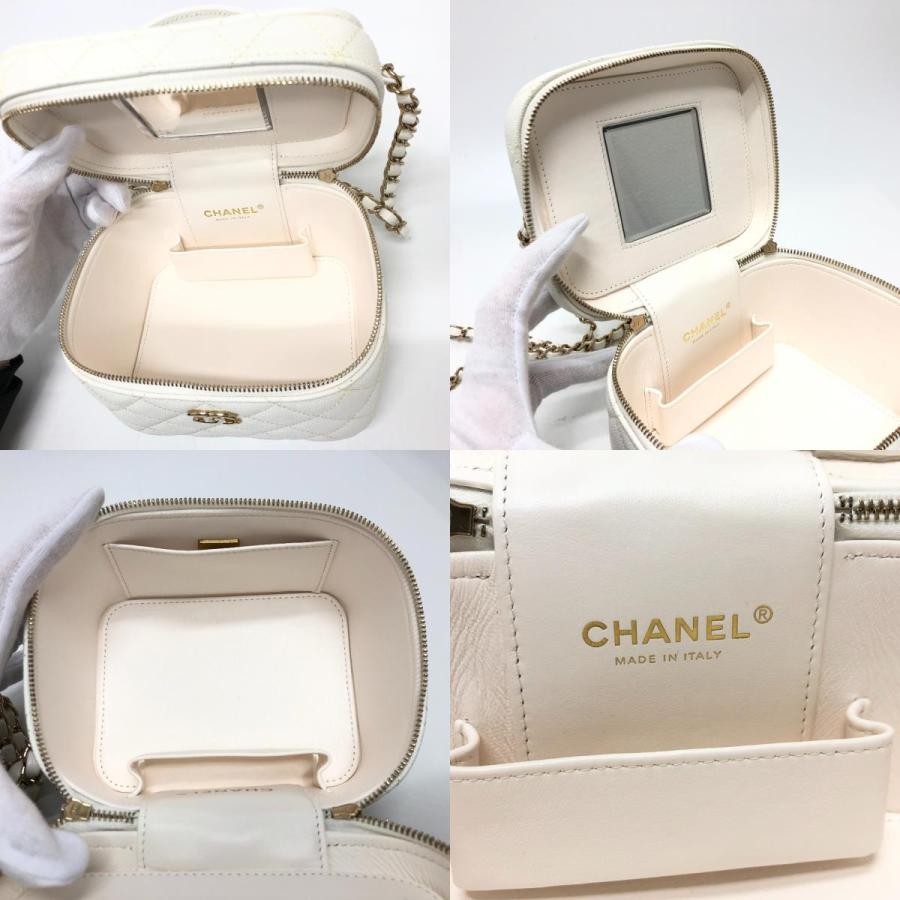 未使用 CHANEL シャネル AS3171 バニティ チェーンバッグ ココマーク CC ショルダーバッグ ホワイト レディース【中古】 | CHANEL | 08