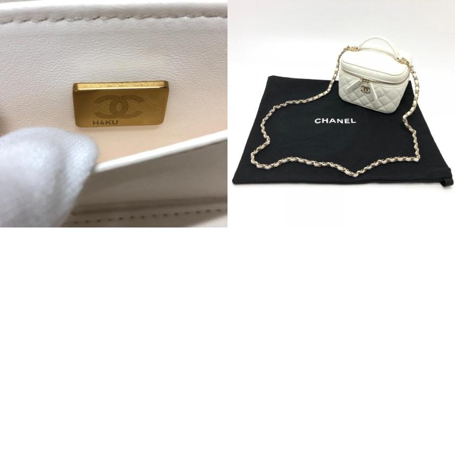 未使用 CHANEL シャネル AS3171 バニティ チェーンバッグ ココマーク CC ショルダーバッグ ホワイト レディース【中古】 | CHANEL | 09