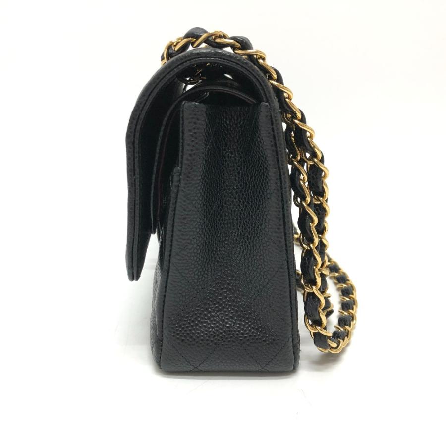♡CHANEL黒ココマークロゴアジャスター付チェーンショルダーストラップ斜めがけ CHANEL（シャネル） 美品 A01112 マトラッセ25 Wチェーン 肩掛け 斜め