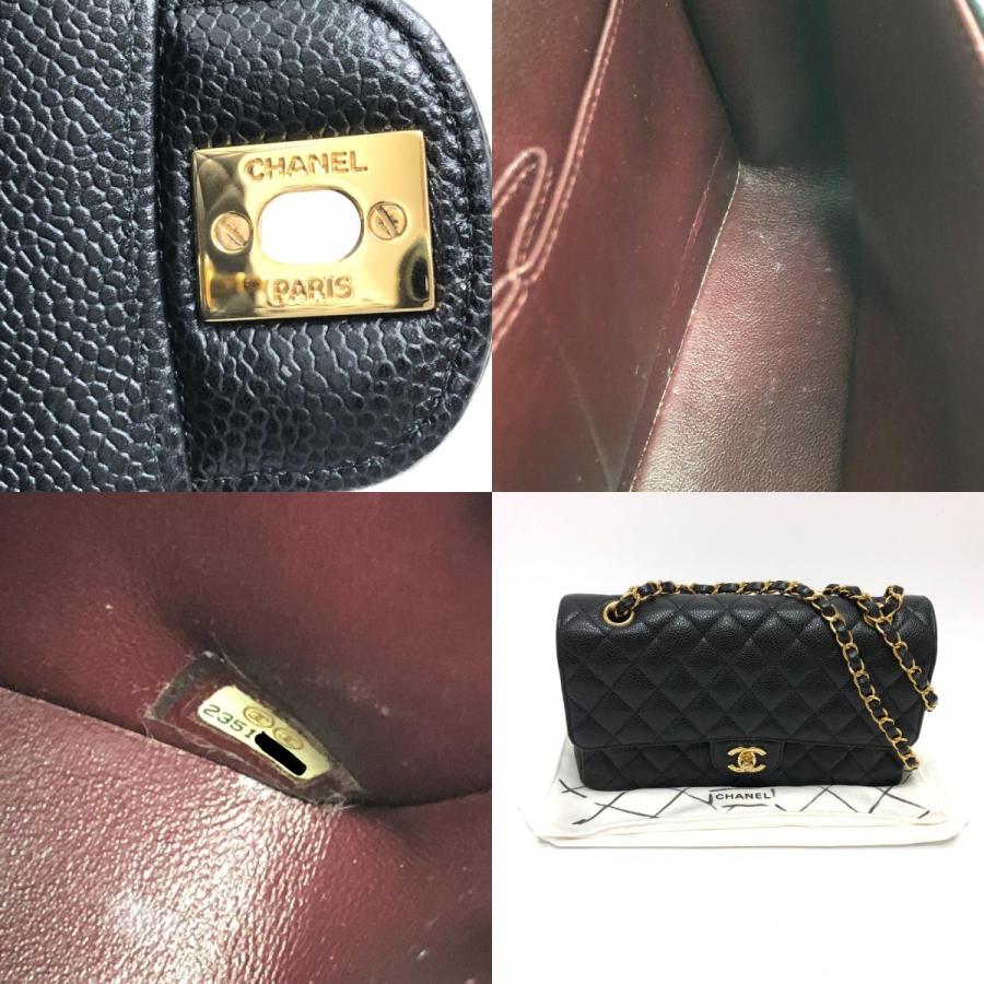 CHANEL（シャネル） 美品 A01112 マトラッセ25 Wチェーン 肩掛け 斜め
