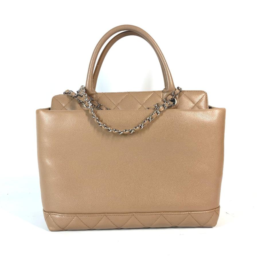 CHANEL シャネル CC ココマーク 2WAYバッグ カバン ショルダーバッグ 肩掛け トートバッグ ベージュ レディース【中古】 | CHANEL | 01