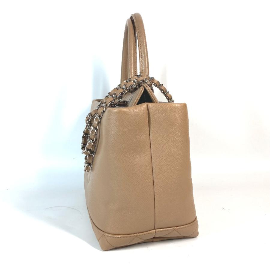 CHANEL シャネル CC ココマーク 2WAYバッグ カバン ショルダーバッグ 肩掛け トートバッグ ベージュ レディース【中古】 | CHANEL | 03