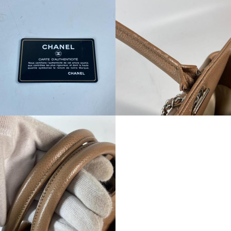 CHANEL シャネル CC ココマーク 2WAYバッグ カバン ショルダーバッグ 肩掛け トートバッグ ベージュ レディース【中古】 | CHANEL | 09