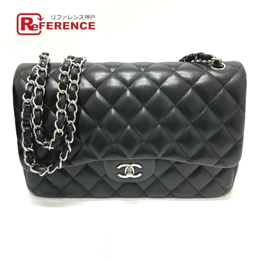CHANEL シャネル A58600 マトラッセ30 Wフラップ Wチェーン ショルダーバッグ ブラック レディース【中古】 | CHANEL