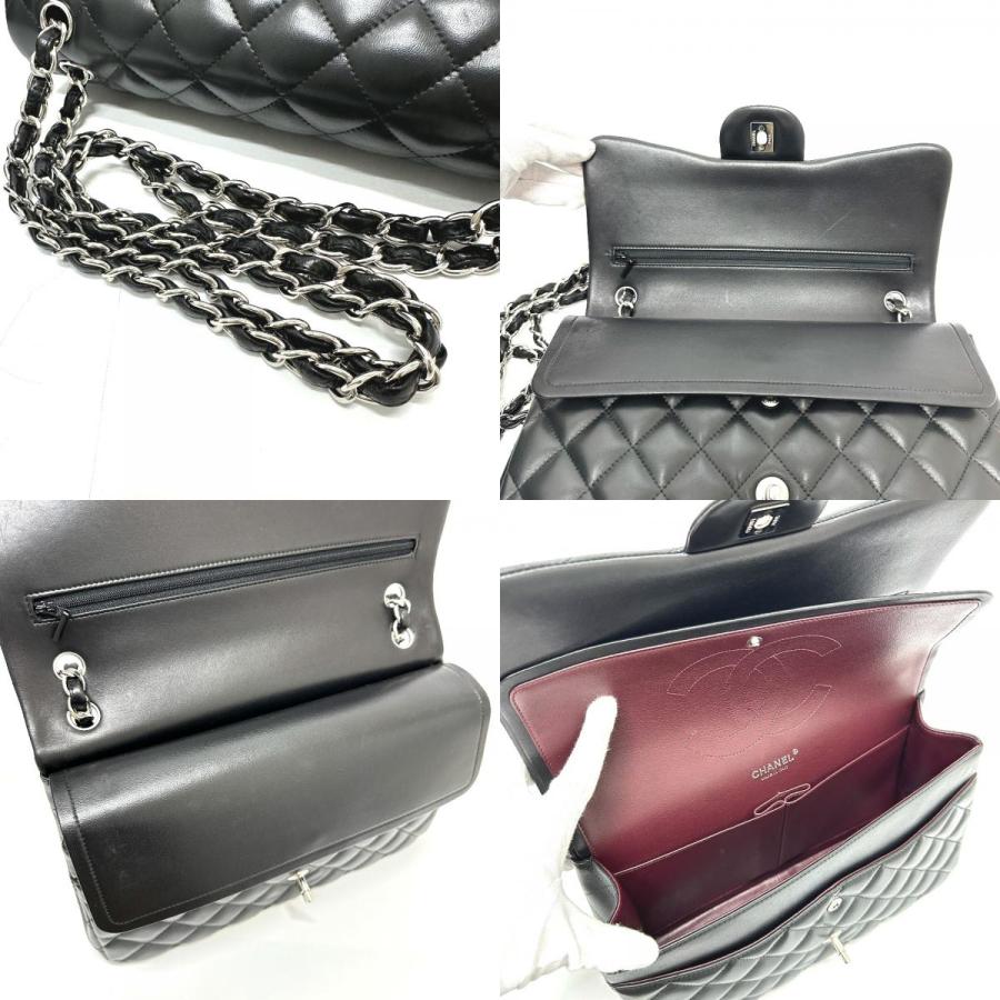CHANEL シャネル A58600 マトラッセ30 Wフラップ Wチェーン ショルダーバッグ ブラック レディース【中古】 | CHANEL | 07