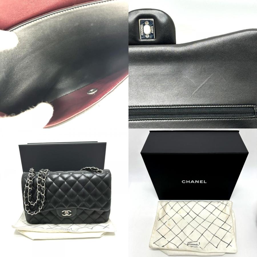 CHANEL シャネル A58600 マトラッセ30 Wフラップ Wチェーン ショルダーバッグ ブラック レディース【中古】 | CHANEL | 09