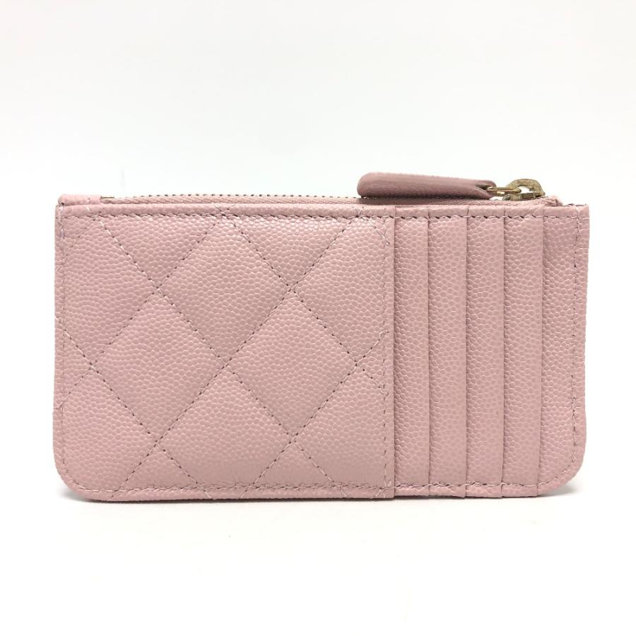 未使用 CHANEL シャネル マトラッセ ココマーク ロゴ 小物 フラグメントケース カードケース コインケース ピンク レディース【中古】 | CHANEL | 01