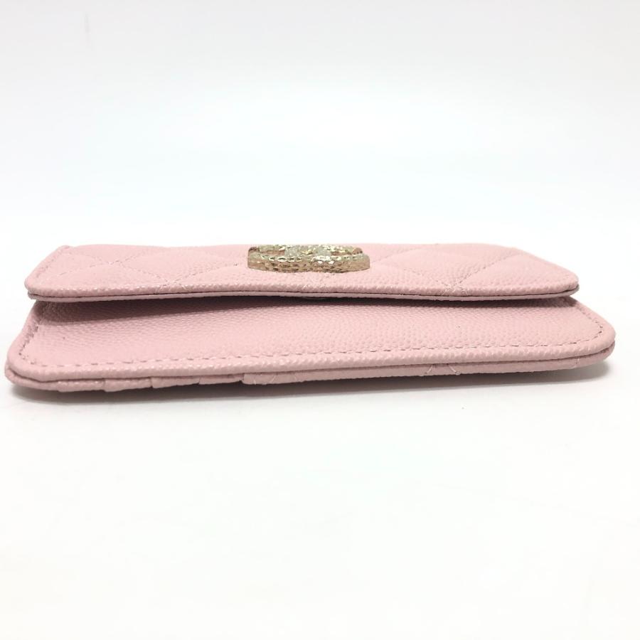 未使用 CHANEL シャネル マトラッセ ココマーク ロゴ 小物 フラグメントケース カードケース コインケース ピンク レディース【中古】 | CHANEL | 04