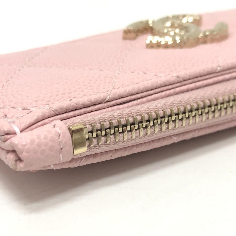 未使用 CHANEL シャネル マトラッセ ココマーク ロゴ 小物 フラグメントケース カードケース コインケース ピンク レディース【中古】 | CHANEL | 06