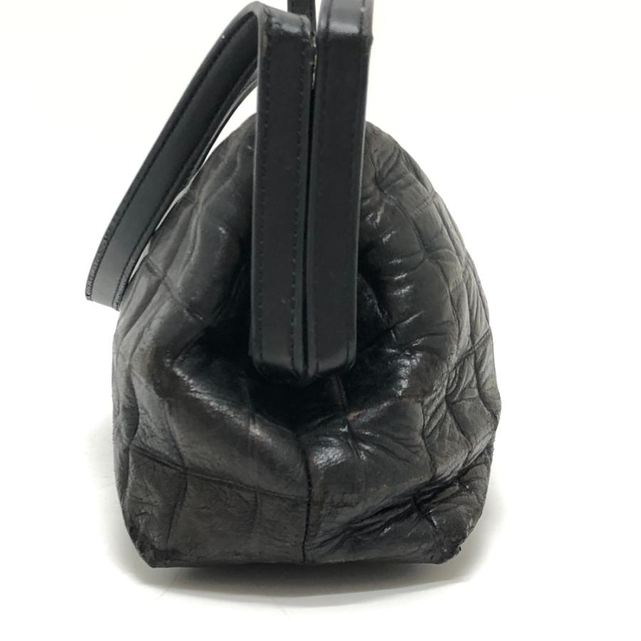 CHANEL シャネル チョコバー カバン がま口 ハンドバッグ 肩掛け ワンショルダー ショルダーバッグ ブラック レディース【中古】 | CHANEL | 01