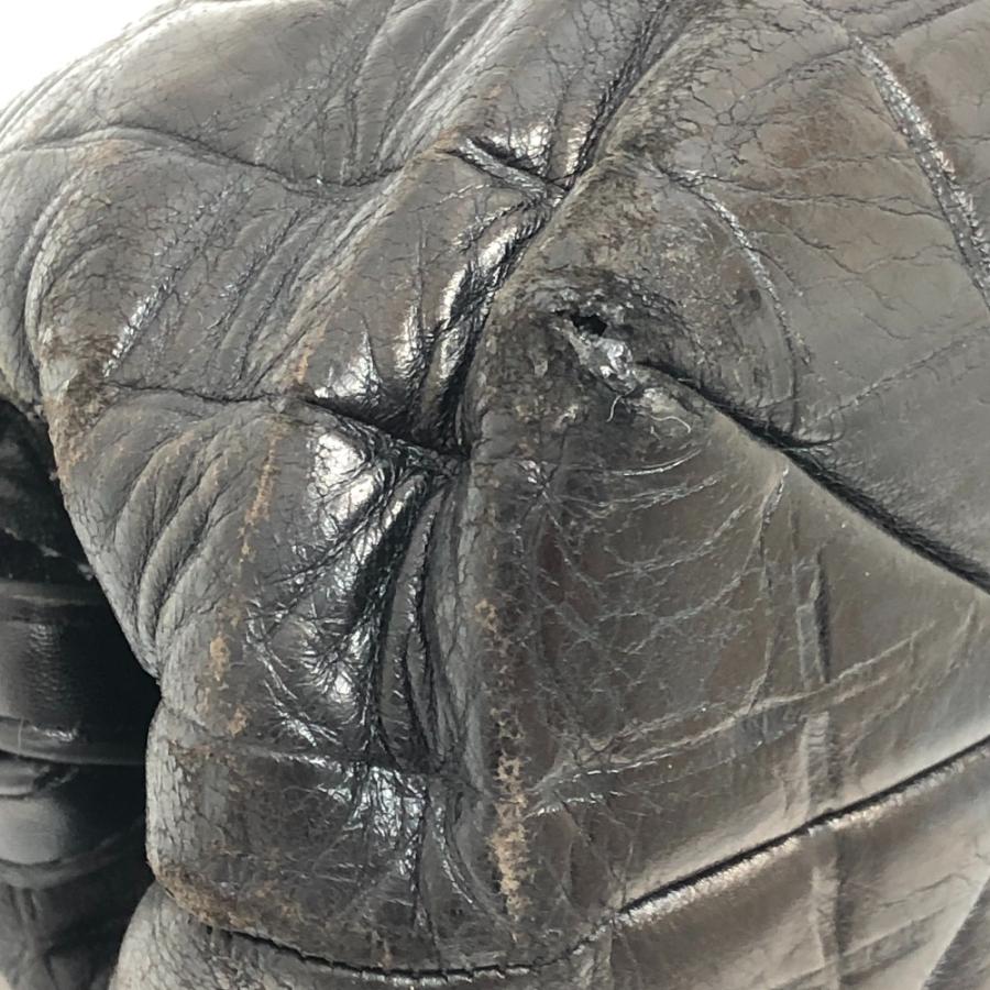 CHANEL シャネル チョコバー カバン がま口 ハンドバッグ 肩掛け ワンショルダー ショルダーバッグ ブラック レディース【中古】 | CHANEL | 04