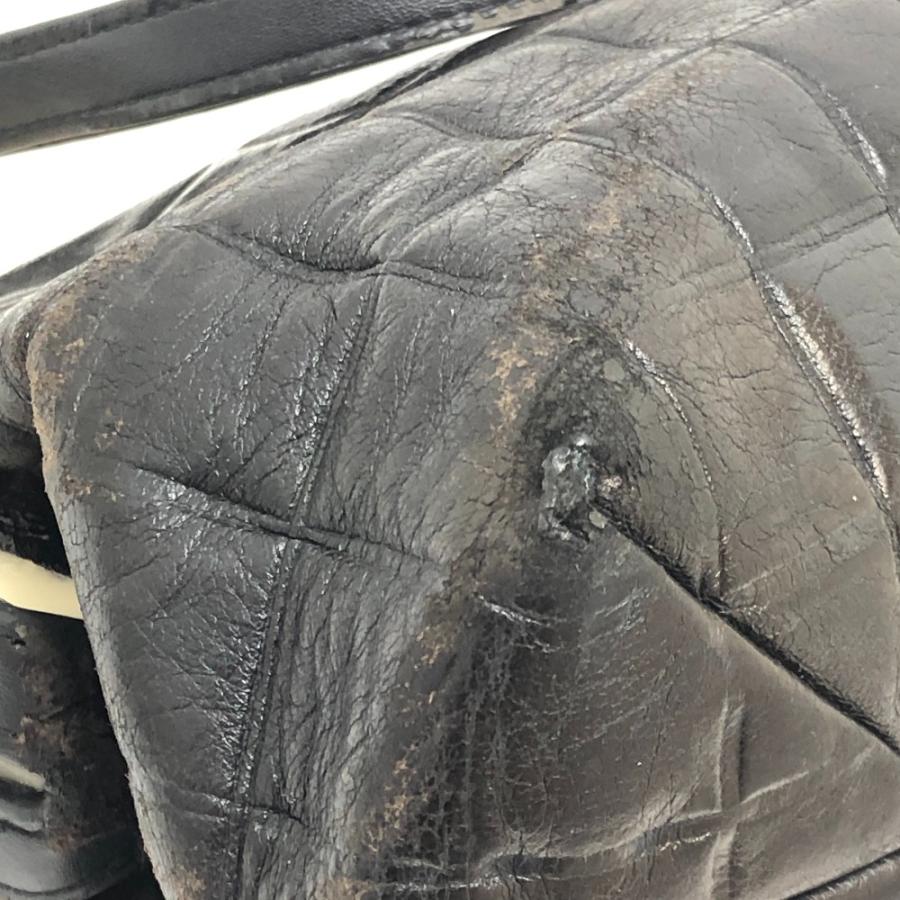 CHANEL シャネル チョコバー カバン がま口 ハンドバッグ 肩掛け ワンショルダー ショルダーバッグ ブラック レディース【中古】 | CHANEL | 06