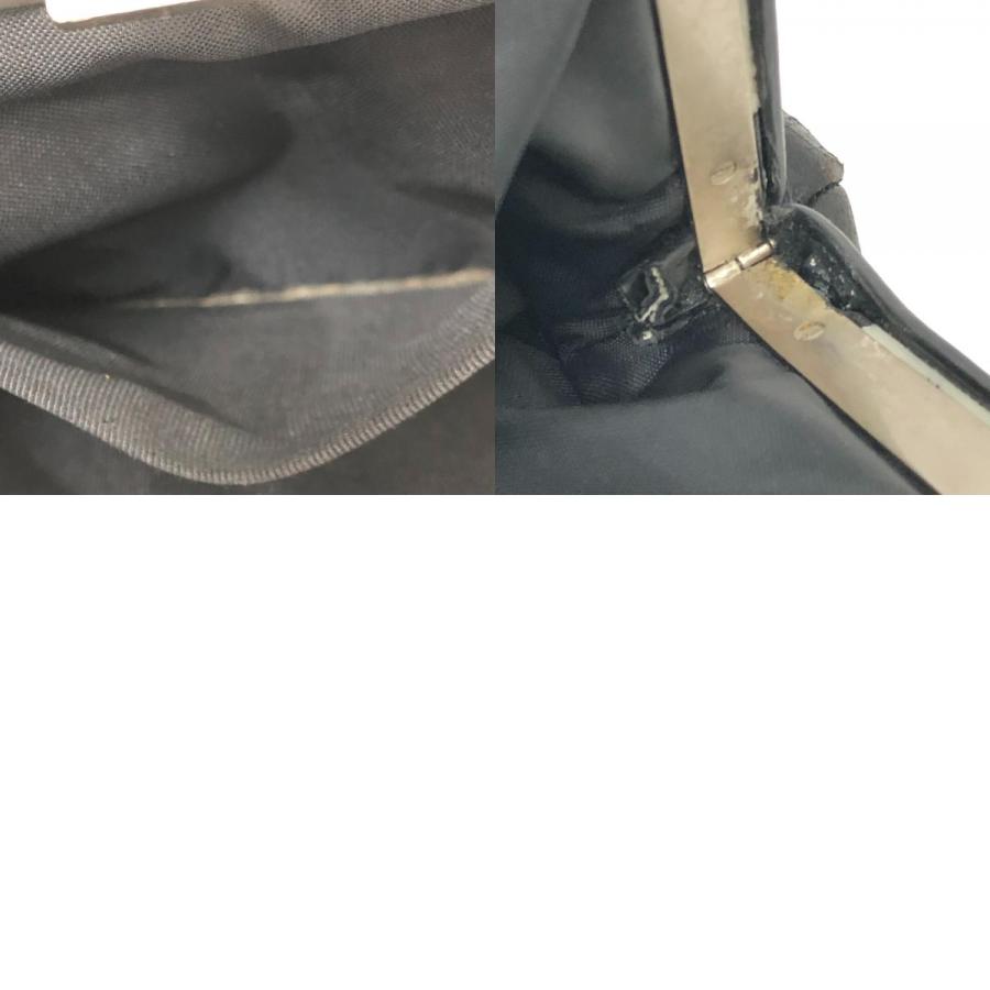 CHANEL シャネル チョコバー カバン がま口 ハンドバッグ 肩掛け ワンショルダー ショルダーバッグ ブラック レディース【中古】 | CHANEL | 09