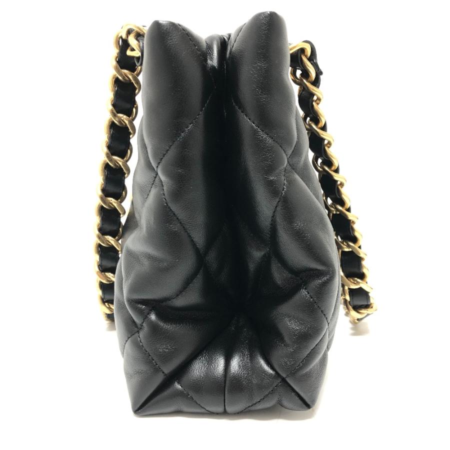 シャネル CHANEL マトラッセ スモールショッピングバッグ AS3502 ココマーク CC チェーンバッグ 肩掛け ショルダー ショルダーバッグ ラムスキン ブラック 新品同様 CHANEL（シャネル） 新品同様 AS3502 マトラッセ スモールショッピング