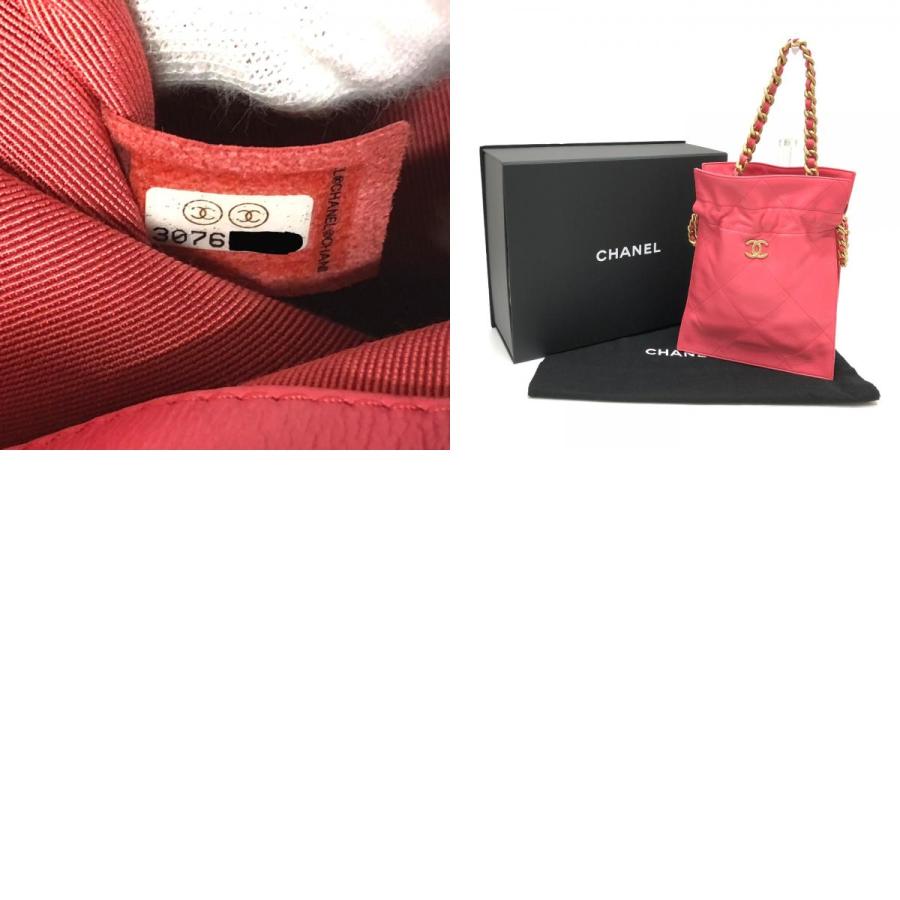 未使用 CHANEL シャネル ココマーク マトラッセ チェーン ハンドバッグ ピンク レディース【中古】 | CHANEL | 09