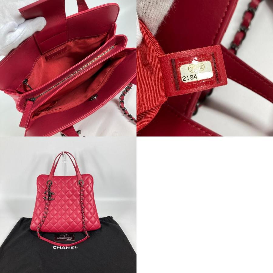 CHANEL シャネル CC ココマーク マトラッセ キルティング 2WAYバッグ チェーンショルダーバッグ トートバッグ ピンク 【中古】 | CHANEL | 09