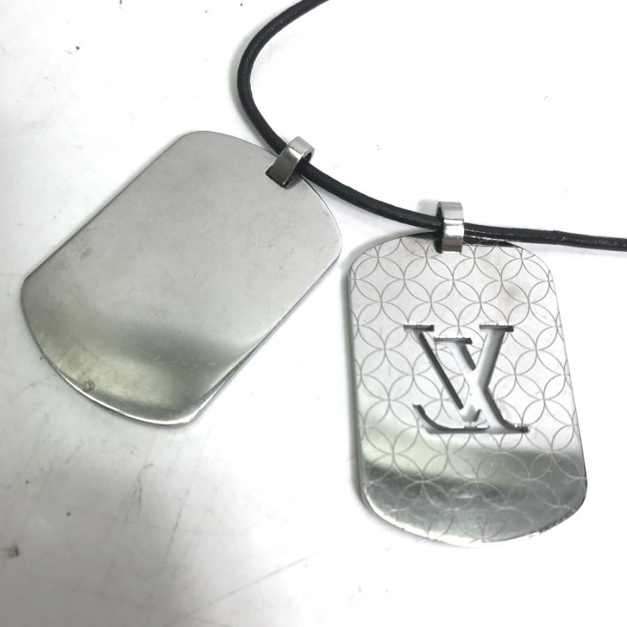 LOUIS VUITTON ルイヴィトン M65453 パンダンティフ・シャンゼリゼ GM 革紐 ネックレス シルバー メンズ【中古】 | LOUIS VUITTON | 04