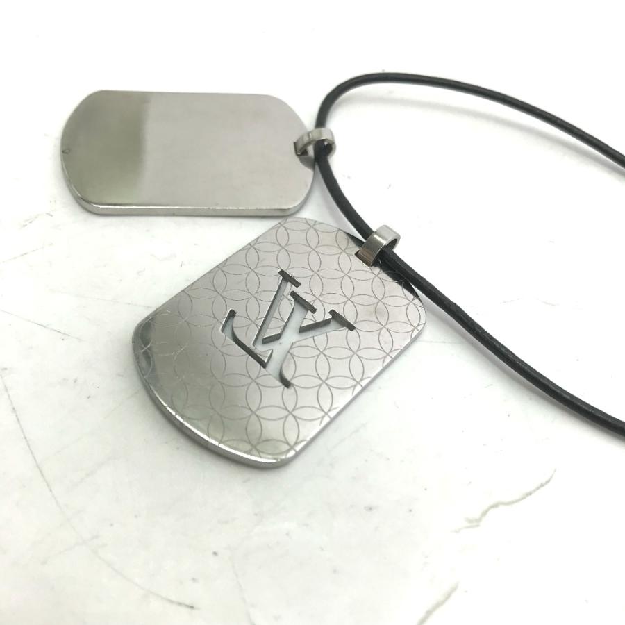 LOUIS VUITTON ルイヴィトン M65453 パンダンティフ・シャンゼリゼ GM 革紐 ネックレス シルバー メンズ【中古】 | LOUIS VUITTON | 06