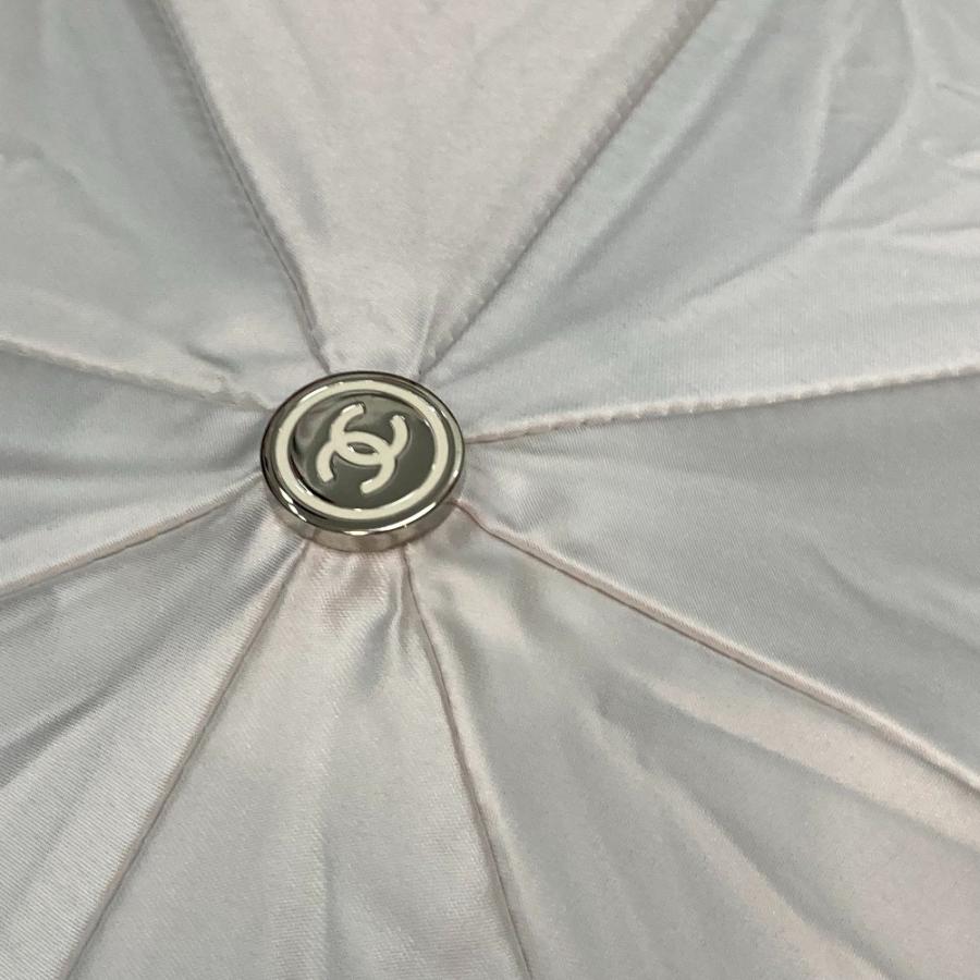 CHANEL シャネル CC ココマーク ロゴ 折り畳み傘 アンブレラ パール レインボー 傘 マルチカラー レディース【中古】 | CHANEL | 02