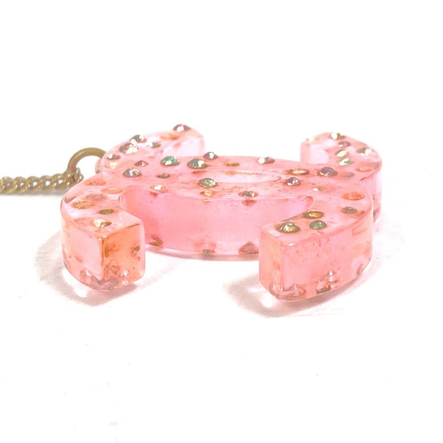 CHANELシャネルバングルピンクベージュココマークスタービジュー