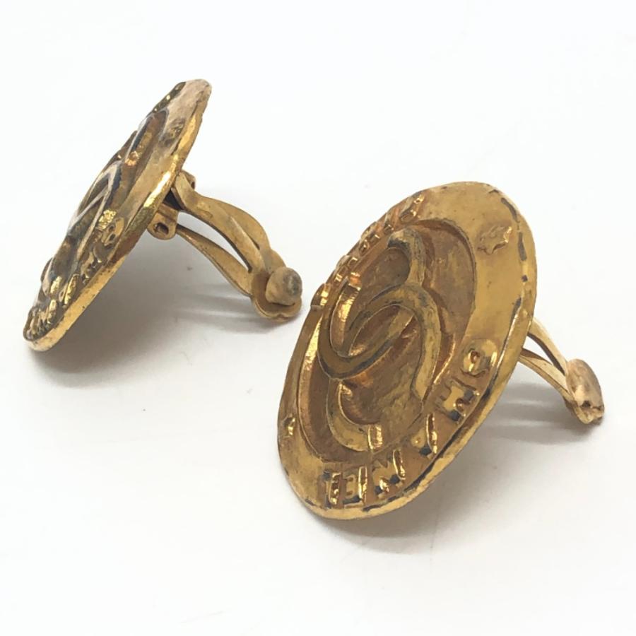 CHANEL シャネル ココマーク ロゴ イヤリング 小物 アクセサリー  イヤリング ゴールド レディース【中古】 | CHANEL | 01