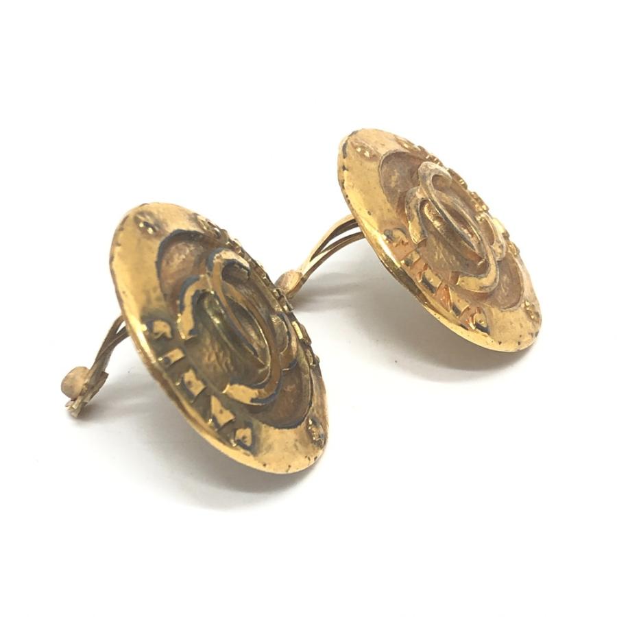 CHANEL シャネル ココマーク ロゴ イヤリング 小物 アクセサリー  イヤリング ゴールド レディース【中古】 | CHANEL | 02