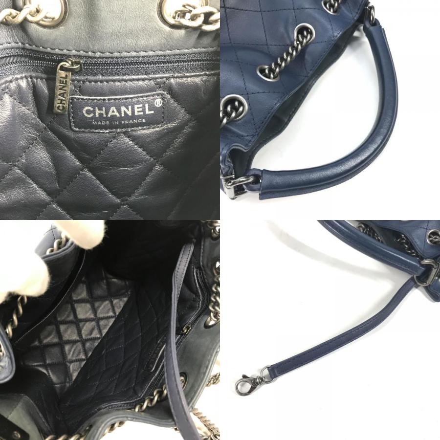 CHANEL シャネル マトラッセ CC ココマーク チェーン 3WAY 巾着 ハンドバッグ チェーンバッグ 肩掛け ショルダーバッグ ブルー【中古】 | CHANEL | 08