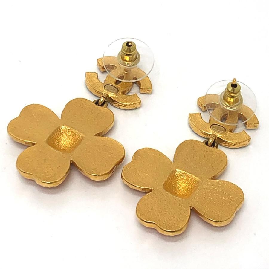 新品同様 CHANEL シャネル ココマーク フラワー ジュエリー 耳飾り L23 ピアス ピンク×ブラック ゴールド レディース【中古】 | CHANEL | 01