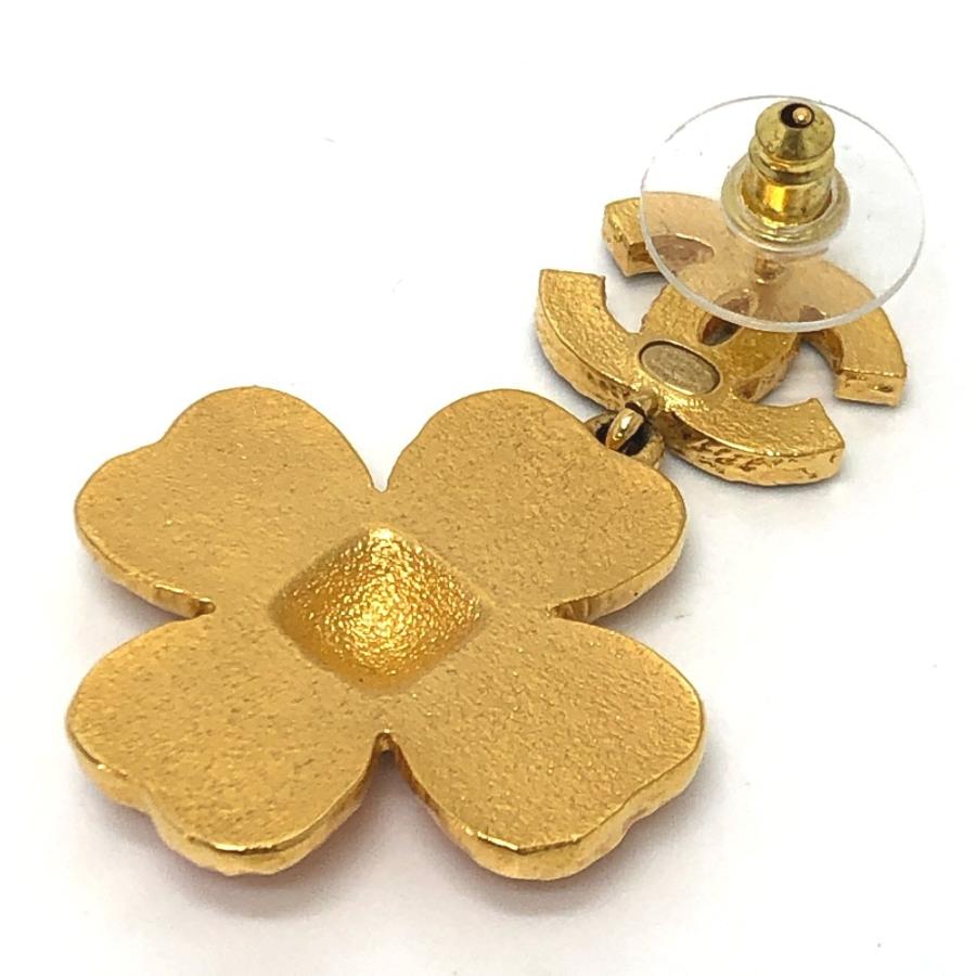 新品同様 CHANEL シャネル ココマーク フラワー ジュエリー 耳飾り L23 ピアス ピンク×ブラック ゴールド レディース【中古】 | CHANEL | 03