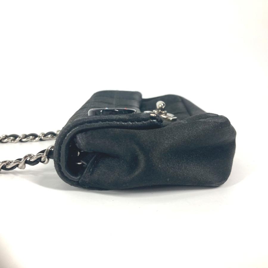 CHANEL シャネル リップ 口紅 ミラー 鏡 CC ココマーク チェーンバッグ 斜め掛け カバン ポシェット ショルダーバッグ ブラック【中古】 | CHANEL | 03