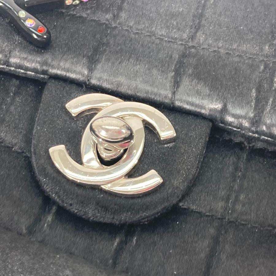 CHANEL シャネル リップ 口紅 ミラー 鏡 CC ココマーク チェーンバッグ 斜め掛け カバン ポシェット ショルダーバッグ ブラック【中古】 | CHANEL | 06
