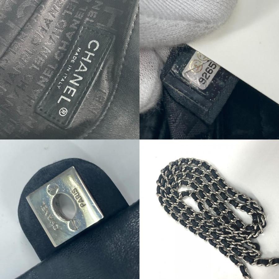 CHANEL シャネル リップ 口紅 ミラー 鏡 CC ココマーク チェーンバッグ 斜め掛け カバン ポシェット ショルダーバッグ ブラック【中古】 | CHANEL | 09