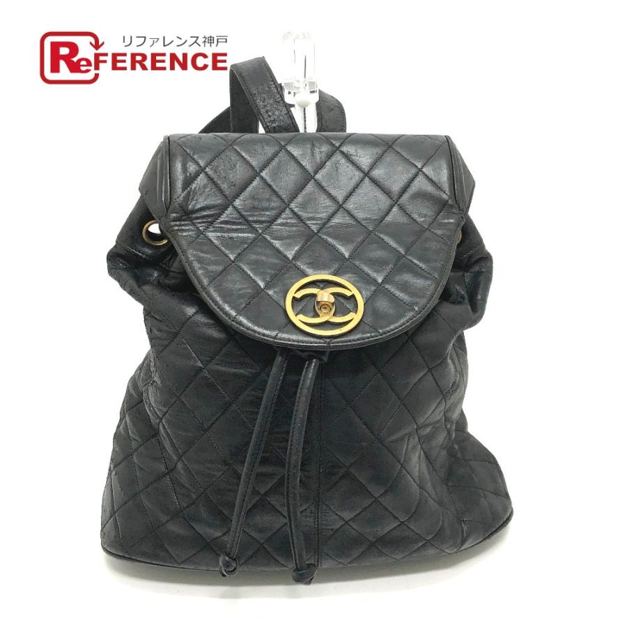 CHANEL シャネル ココマーク金具 マトラッセ バックパック ※市場行き