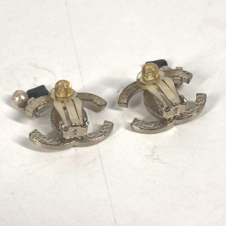 CHANEL シャネル CC ココマーク フェイクパール ハート アクセサリー 05A イヤリング ゴールド レディース【中古】 | CHANEL | 02