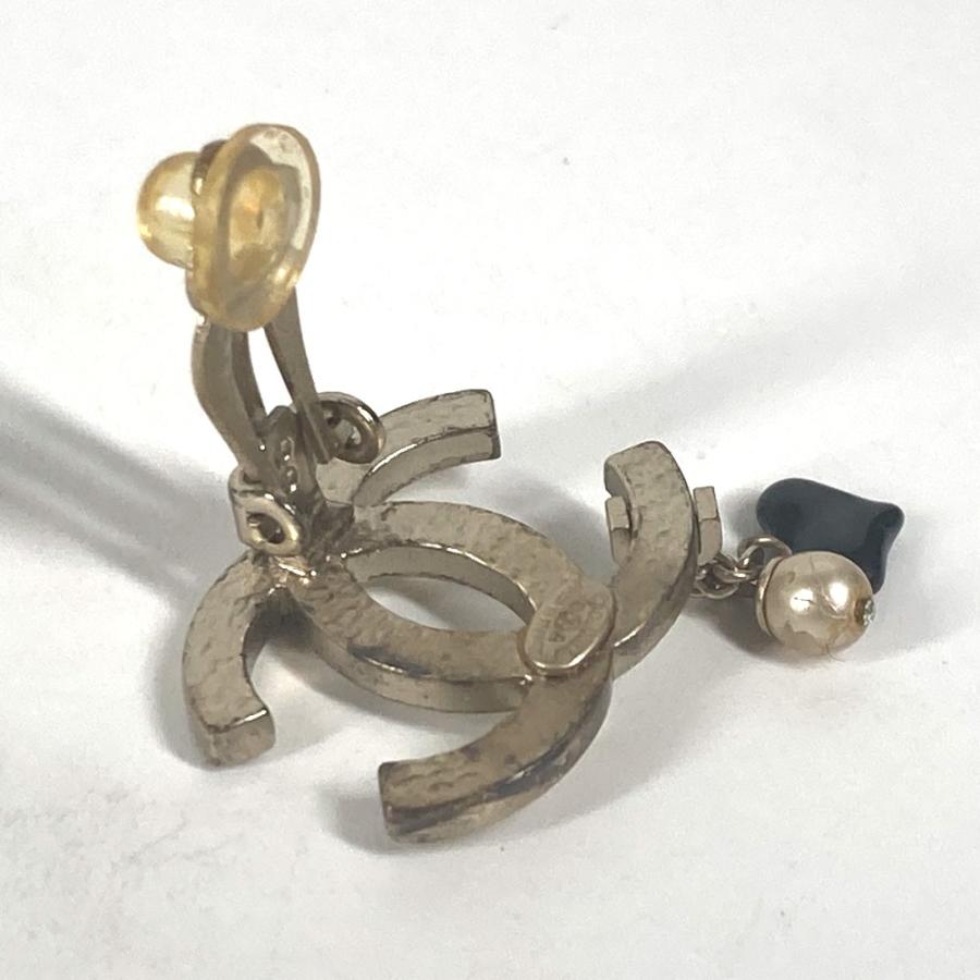CHANEL シャネル CC ココマーク フェイクパール ハート アクセサリー 05A イヤリング ゴールド レディース【中古】 | CHANEL | 07