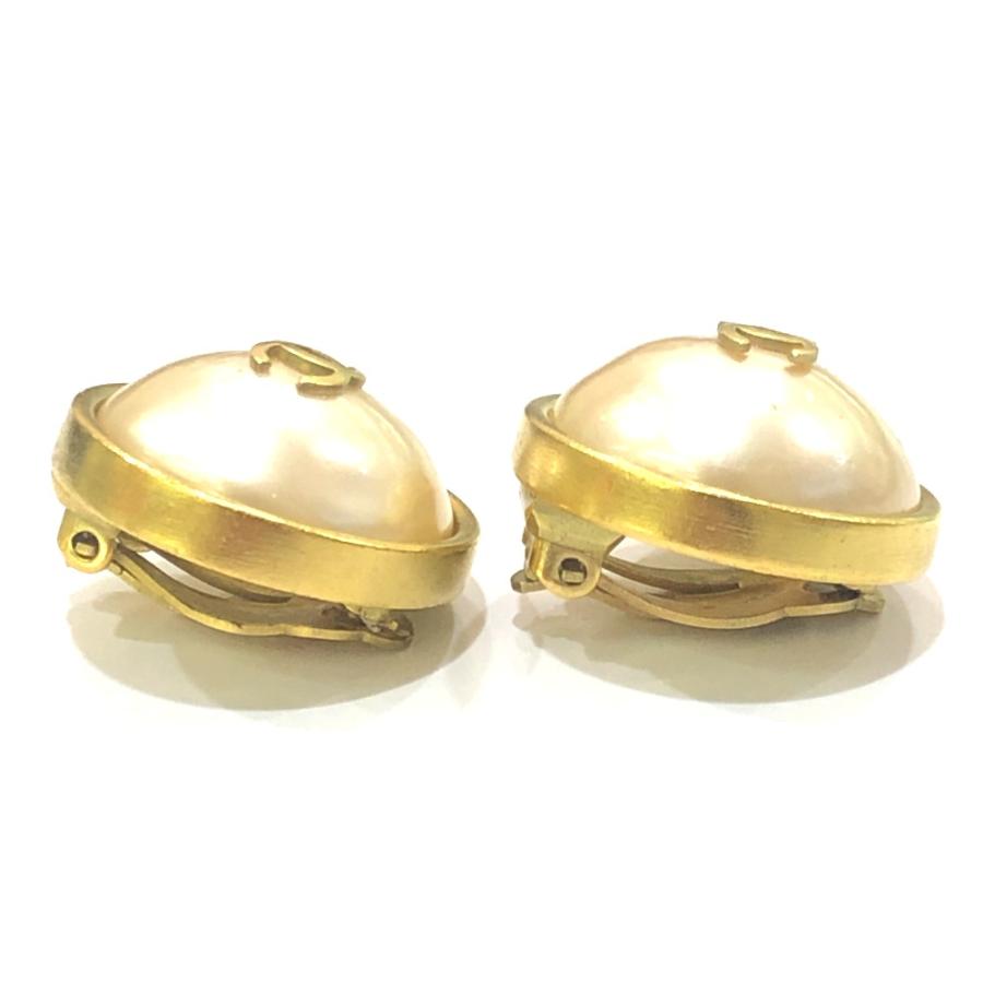 CHANEL シャネル ココマーク フェイクパール ヴィンテージ 95P イヤリング ゴールド レディース【中古】 | CHANEL | 02