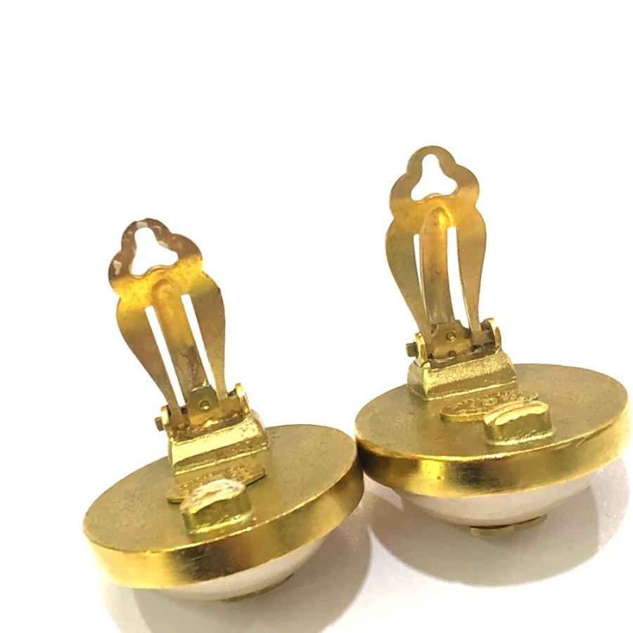 CHANEL シャネル ココマーク フェイクパール ヴィンテージ 95P イヤリング ゴールド レディース【中古】 | CHANEL | 07