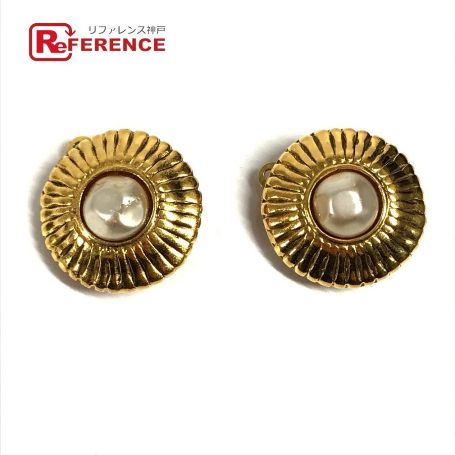 CHANEL シャネル フェイクパール アクセサリー ジュエリー ヴィンテージ イヤリング ゴールド レディース【中古】 | CHANEL