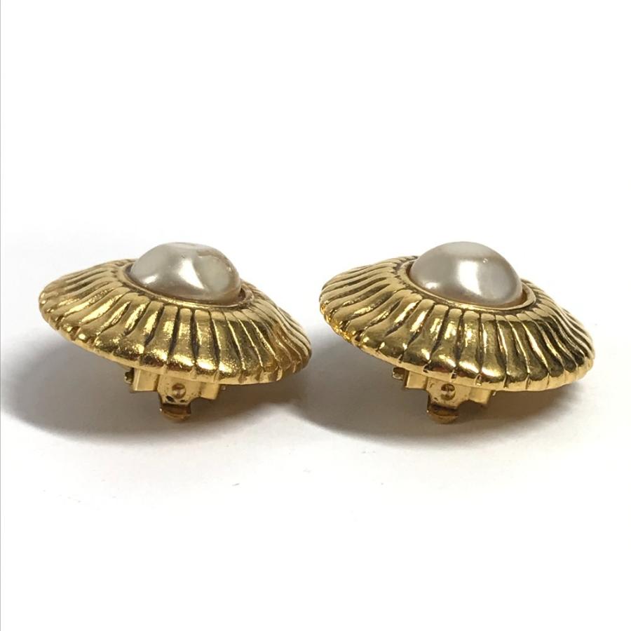 CHANEL シャネル フェイクパール アクセサリー ジュエリー ヴィンテージ イヤリング ゴールド レディース【中古】 | CHANEL | 02