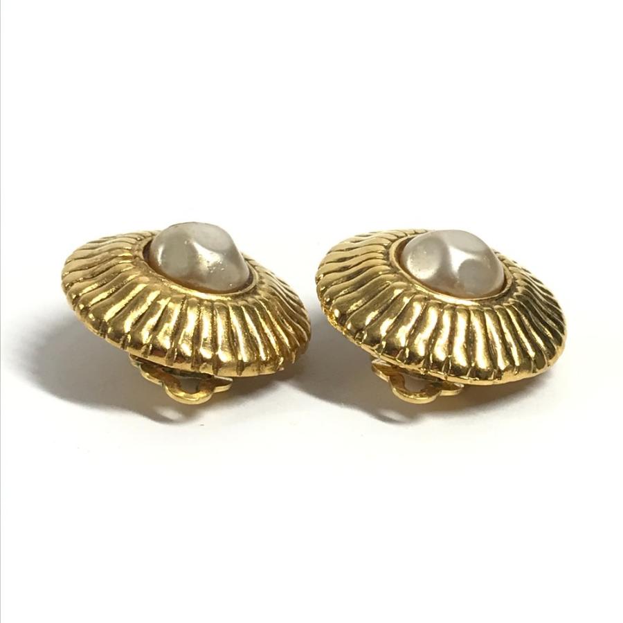 CHANEL シャネル フェイクパール アクセサリー ジュエリー ヴィンテージ イヤリング ゴールド レディース【中古】 | CHANEL | 03