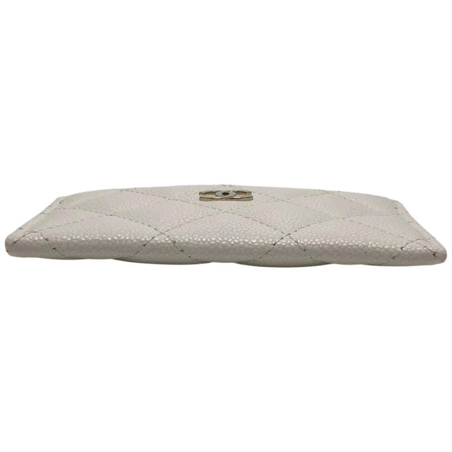 未使用 CHANEL シャネル AP0213 ココマーク クラシック ゴールド金具 キャビアスキン 小物 カードケース ホワイト レディース【中古】 | CHANEL | 04