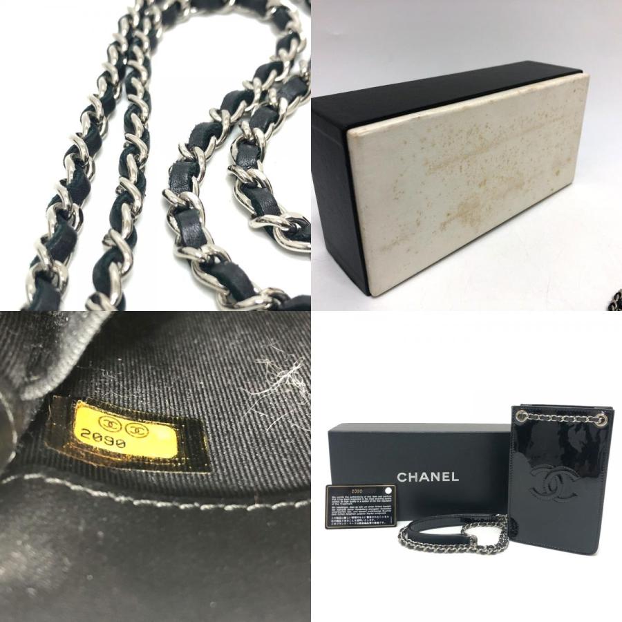CHANEL シャネル ココマーク ポーチ チェーン ショルダーバッグ ブラック レディース【中古】 | CHANEL | 09