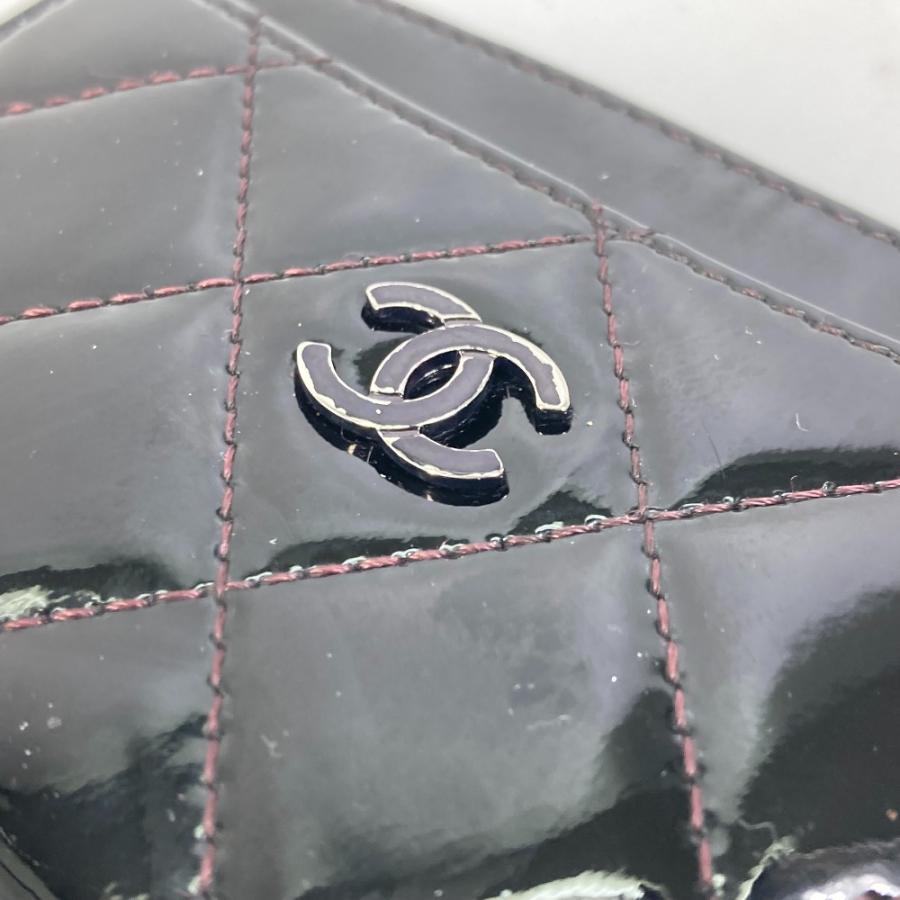 CHANEL シャネル CC ココマーク キルティング 名刺入れ パスケース カードケース ブラック系 レディース【中古】 | CHANEL | 02
