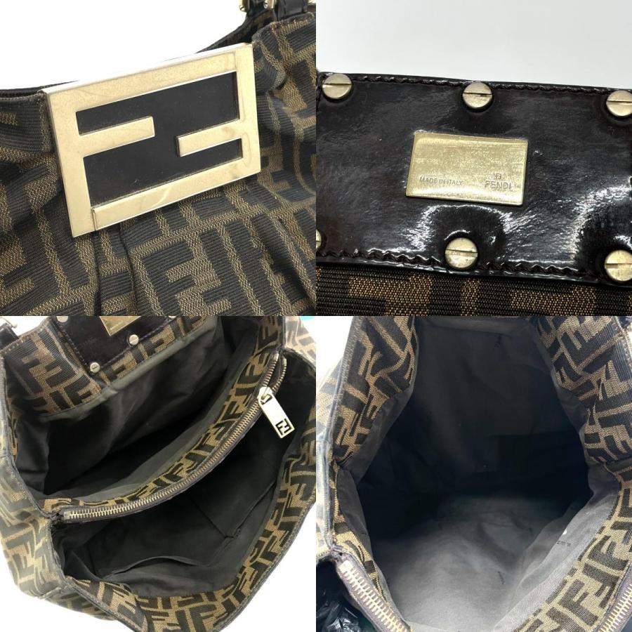 FENDI フェンディ 8BR616 ズッカ ミア チェーンバッグ トートバッグ 