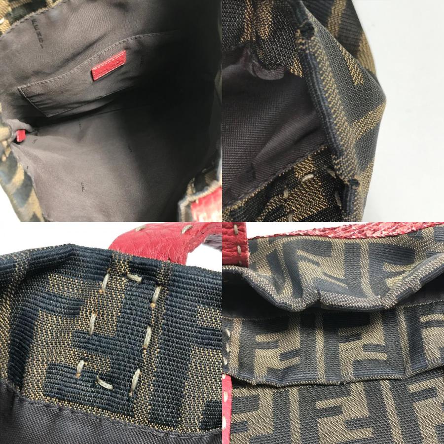 FENDI フェンディ 8BH119 ズッカ 日の丸スパンコール フラット  
