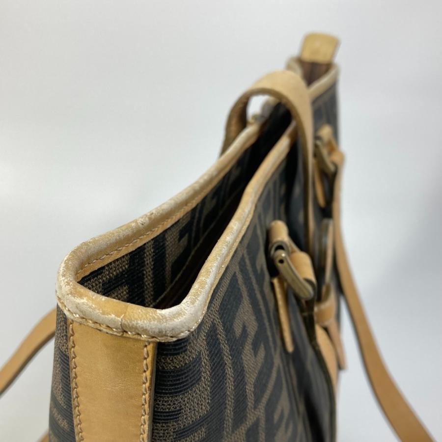 FENDI フェンディ ズッカ柄 バケツ型 トートバッグ 肩掛け FENDI フェンディ ズッカ柄 バケツ型 トートバッグ 肩掛け