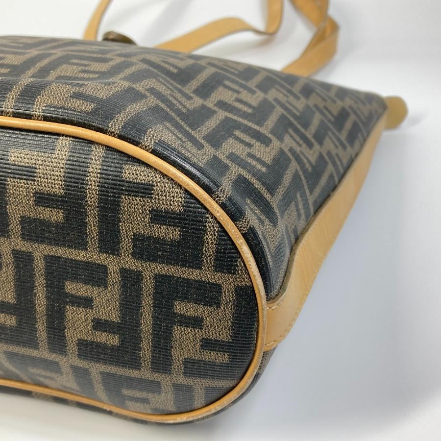 FENDI フェンディ ズッカ柄 バケツ型 トートバッグ 肩掛け FENDI フェンディ ズッカ柄 バケツ型 トートバッグ 肩掛け